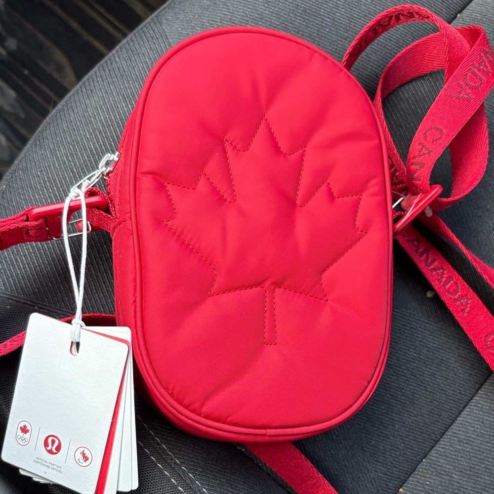 lululemon athletica Maple Leaf Red Crossbody Bag